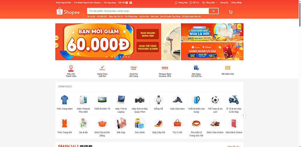 Mua trên các sàn trực tuyết này cũng rất uy tín
