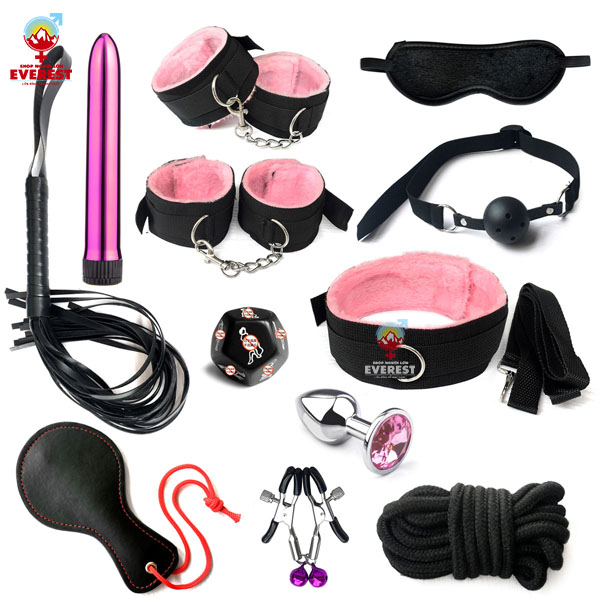 Bộ dụng cụ sextoy đồ chơi bạo dâm BDSM 12 món giá rẻ