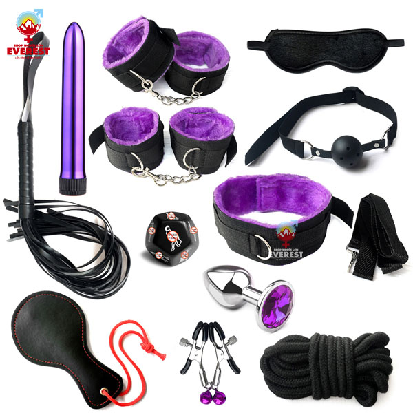 Bộ dụng cụ sextoy đồ chơi bạo dâm BDSM 12 món giá rẻ