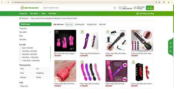 Chày rung được bán rất nhiều trên chợ mạng