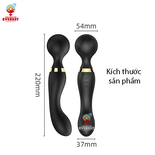 Chày rung tình yêu 2 đầu 20 tần số rung xoay 360 độ giá rẻ