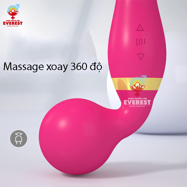 Chày rung tình yêu 2 đầu 20 tần số rung xoay 360 độ giá rẻ