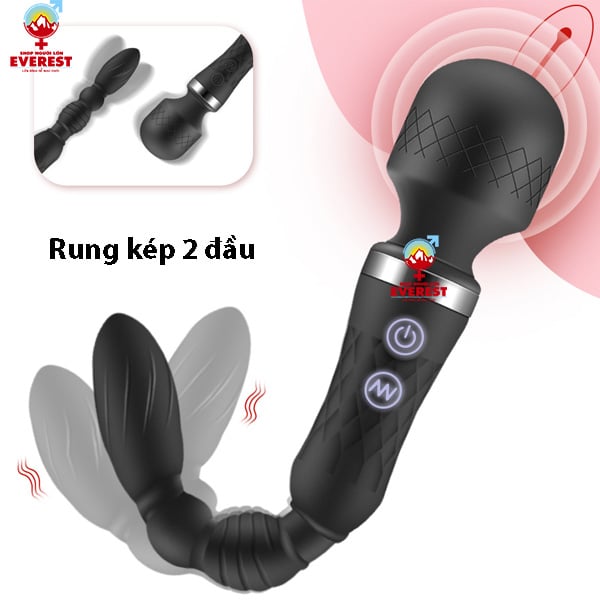 Chày rung tình yêu 2 đầu kích thích âm đạo và hậu môn giá rẻ