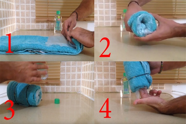 Rất dễ dàng để làm đồ chơi tình dục bằng khăn và bao cao su
