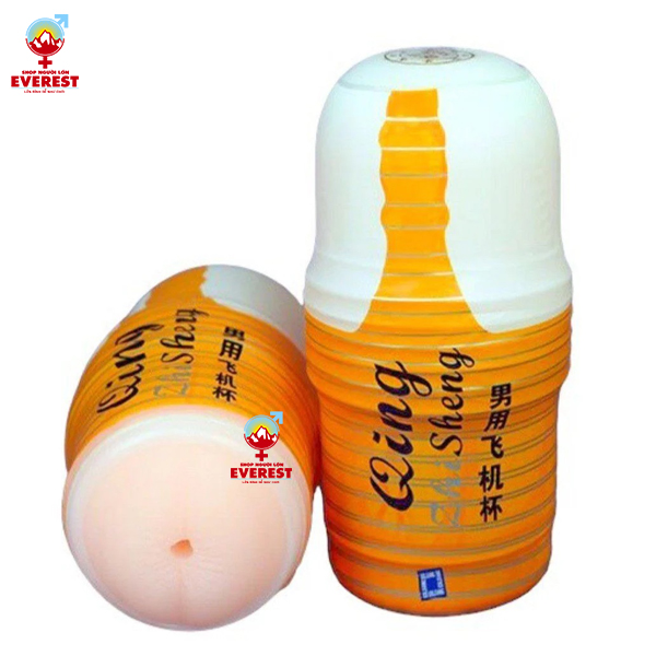 Cốc thủ dâm Qing hình hậu môn màu cam giá rẻ cho nam
