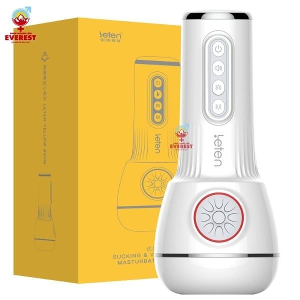 Cốc thủ dâm tự động ngụy trang đèn pin Leten Vibrating Version 4