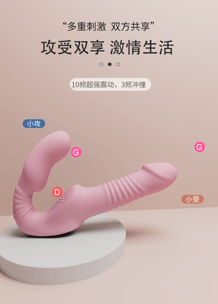 Dương vật giả 2 đầu silicon điều khiển từ xa giành cho les giá rẻ