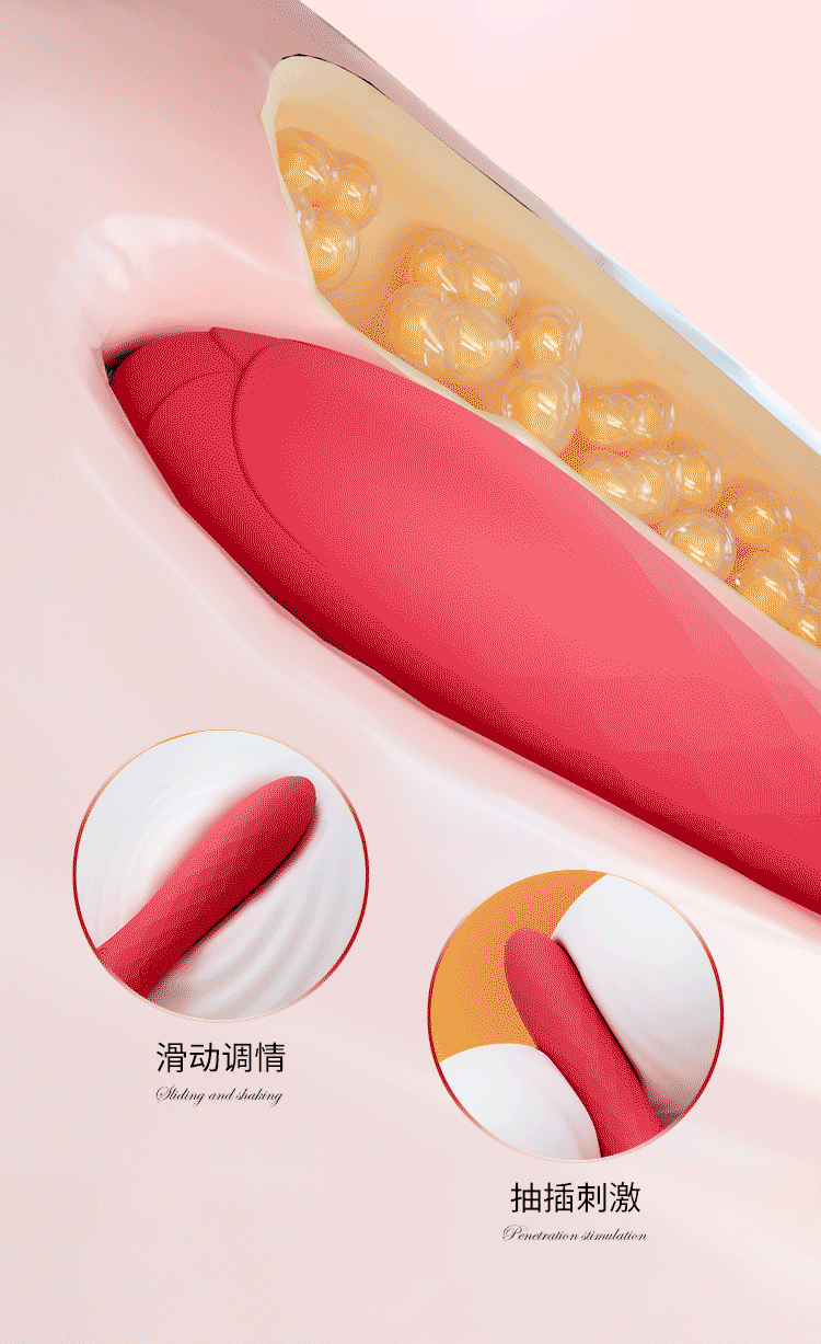 chày rung 2 đầu hoa hồng có gai xoay 360 độ kích thích điểm G giá rẻ