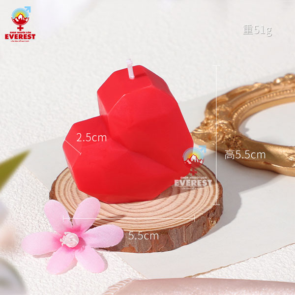 Nến thơm nhiệt độ thấp BDSM hình trái tim kích thích mạnh bạo
