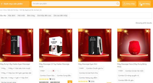 Shop bao cao su nhưng cung cấp nhiều loại cốc thủ dâm