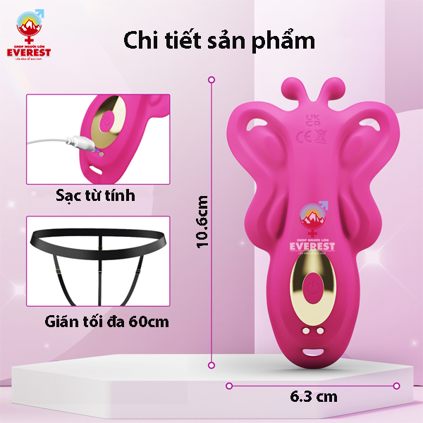 Quần lót chip rung điều khiển từ xa bằng App bluetooth giá rẻ