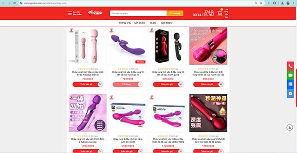 Shop Everest chuyên bán chày rung tình yêu giá rẻ đến cao cấp uy tín ở TpHCM