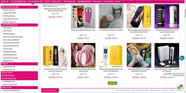 Shop Trái Tim cung cấp các sản phẩm đồ chơi tình dục chất lượng
