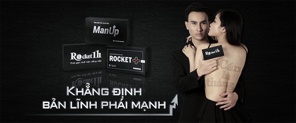 Thuốc cường dương nam Rocket 1h xoa tan nỗi lo yếu sinh lý