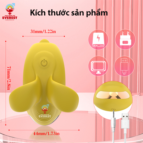 Trứng rung tình yêu đeo ngón tay rung 9 tần số điều khiển bằng app điện thoại
