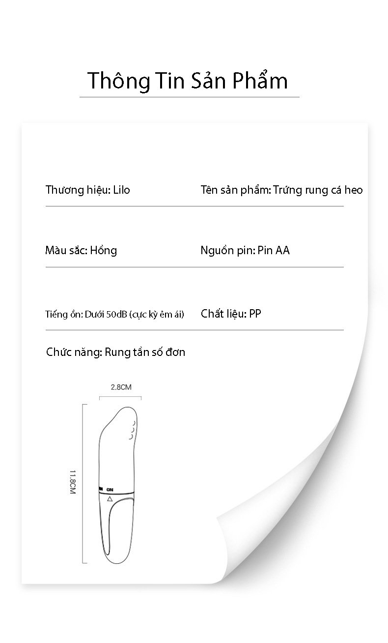 Trứng rung cá heo mini kích thích điểm G Lilo