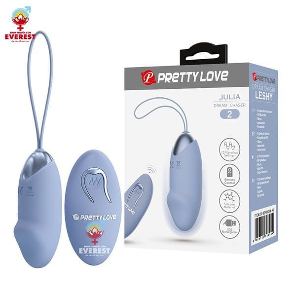 Trứng rung không dây Pretty Love Julia 12 chế độ rung thế hệ mới