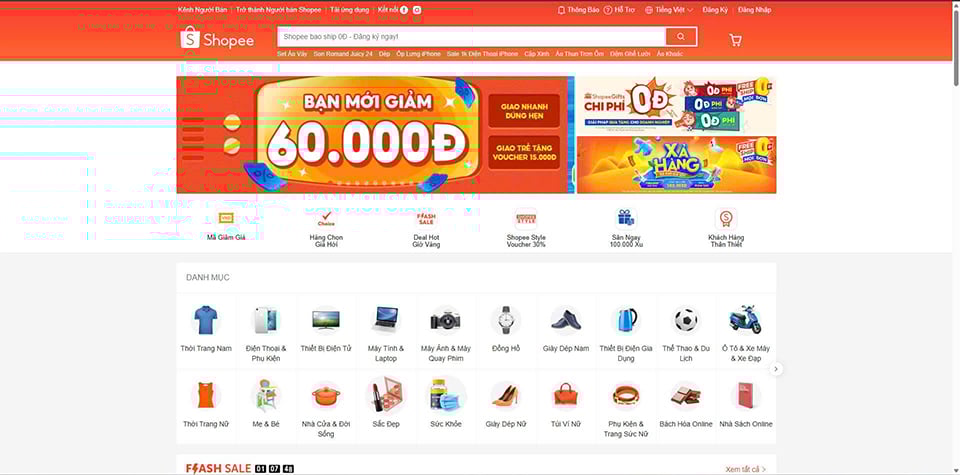Mua trên các trang thương mại điện tử lớn cũng là một gợi ý hay bạn nên cân nhắc