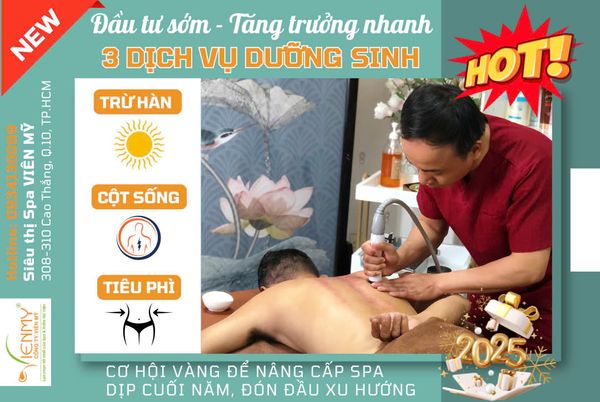 Cách đầu tư thiết bị spa tạo nên 3 dịch vụ dưỡng sinh trị liệt HOT nhất cuối năm