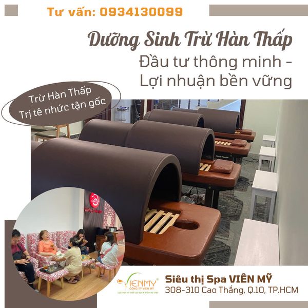 Bộ thiết bị dưỡng sinh trừ Hàn Thấp tăng doanh thu spa với mức đầu tư hợp lí