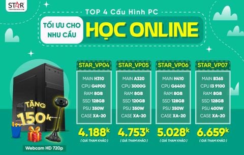 Top 4 cấu hình PC tối ưu cho nhu cầu online