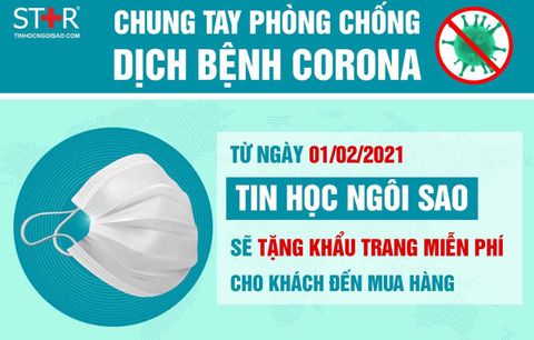 Chung tay phòng chống dịch corona cùng Tin Học Ngôi Sao