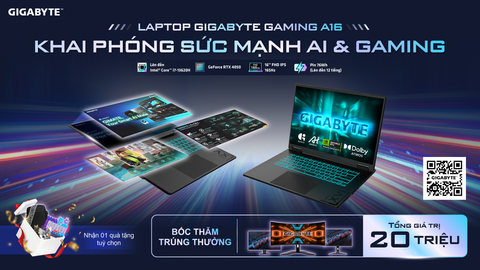 LAPTOP GAMING A16 - KHAI PHÓNG SỨC MẠNH AI & GAMING