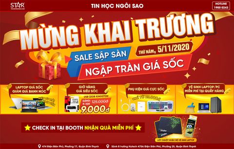 Khai trương Chi Nhánh Tin Học Ngôi Sao Hutech