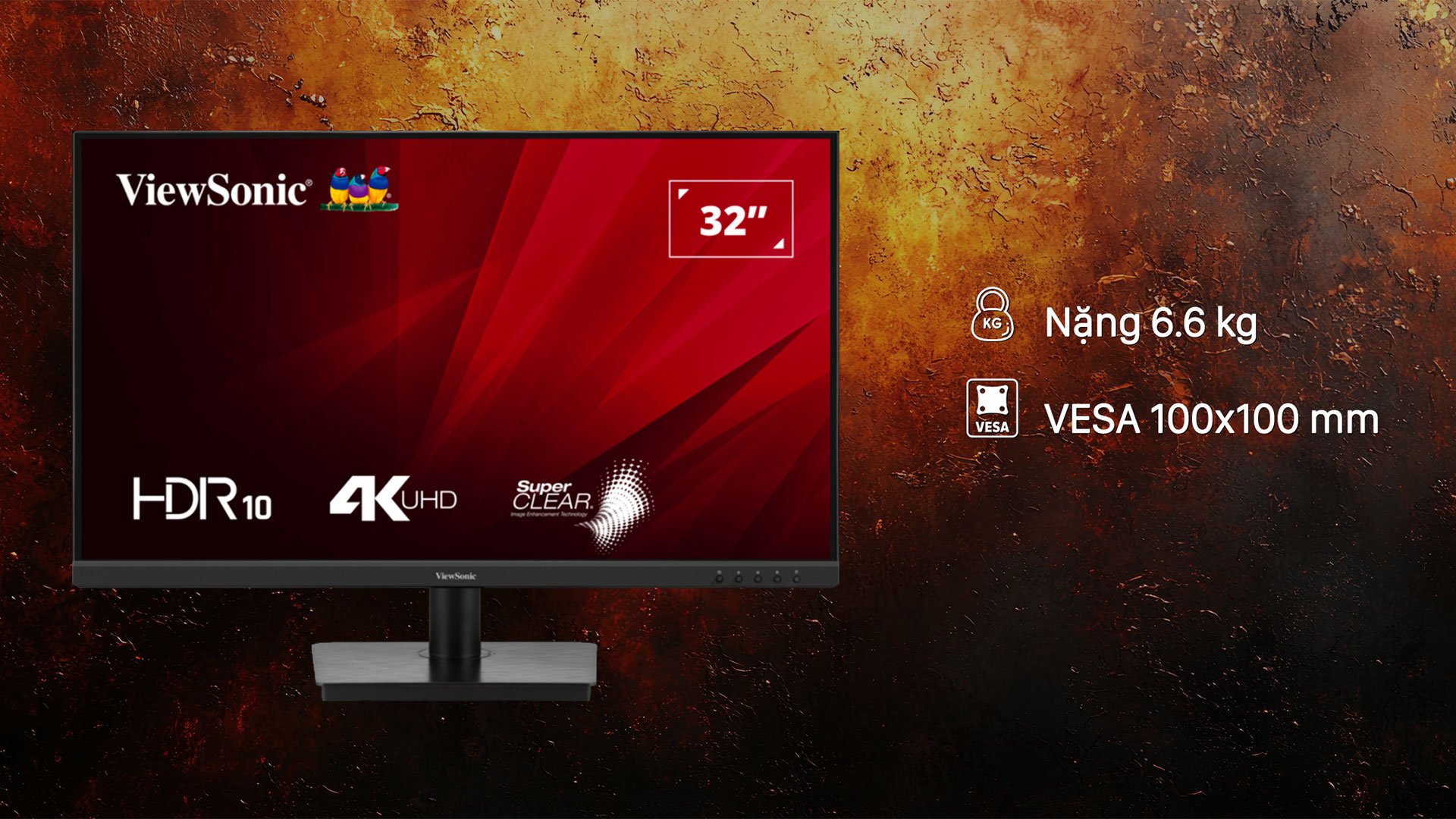 Màn hình VSN VA3208-4K-MHD - Thiết kế đậm chất gaming