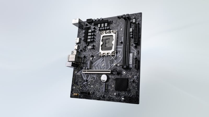 Mainboard Battle AX B760M D Pro V20 sở hữu kích thước M-ATX nhỏ gọn, tiết kiệm diện tích