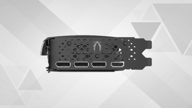 ZOTAC Gaming GeForce RTX 4060 Ti 16GB AMP được trang bị đầy đủ các cổng kết nối thông dụng