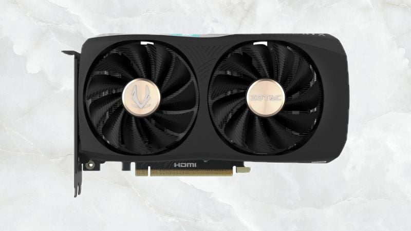 ZOTAC Gaming GeForce RTX 4060 Ti 16GB AMP sở hữu thiết kế độc đáo với tông màu đen chủ đạo