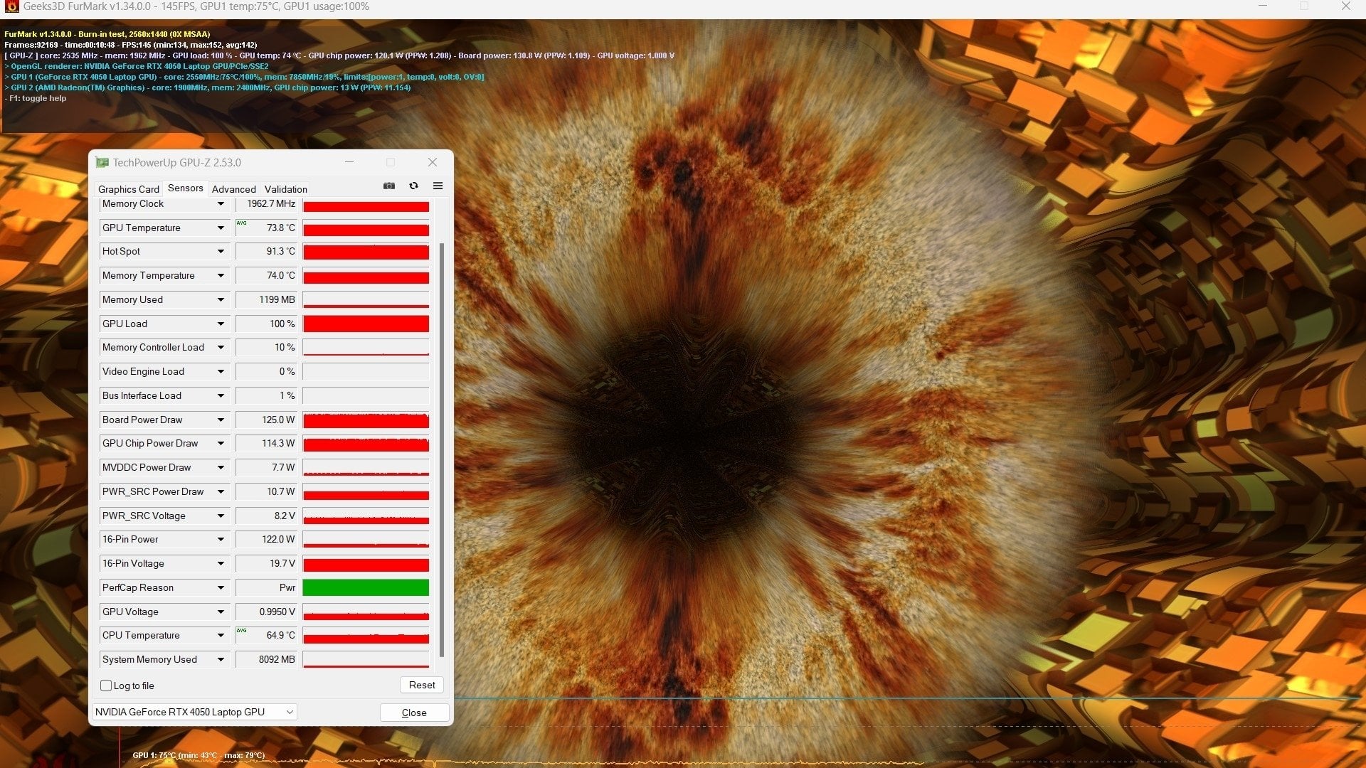 Dùng phần mềm benchmark để test card màn hình