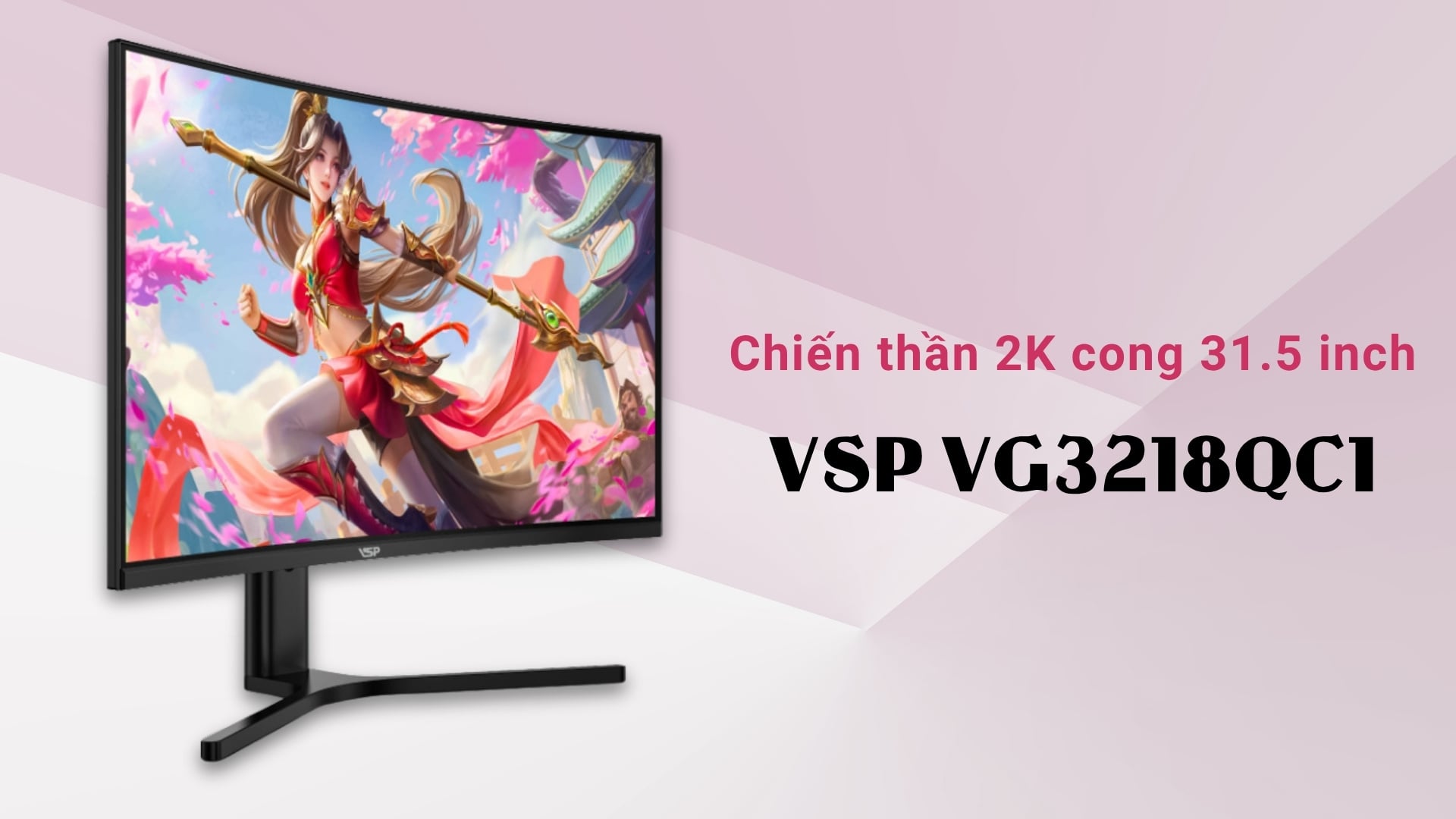 Top 5 màn hình gaming 2k - Màn hình Cong 2K&nbsp;VSP VG3218QC1