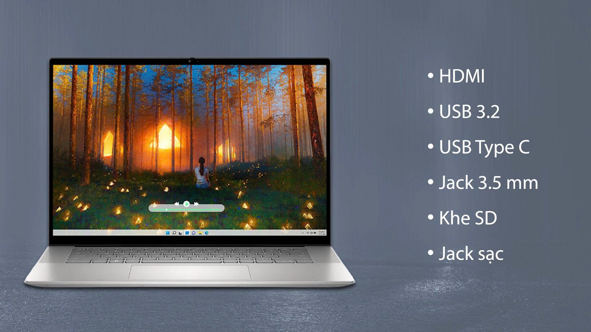 Laptop Dell Inspiron 16 5630 (R1605S) - Kết nối đa dạng, đáp ứng nhu cầu cần thiết