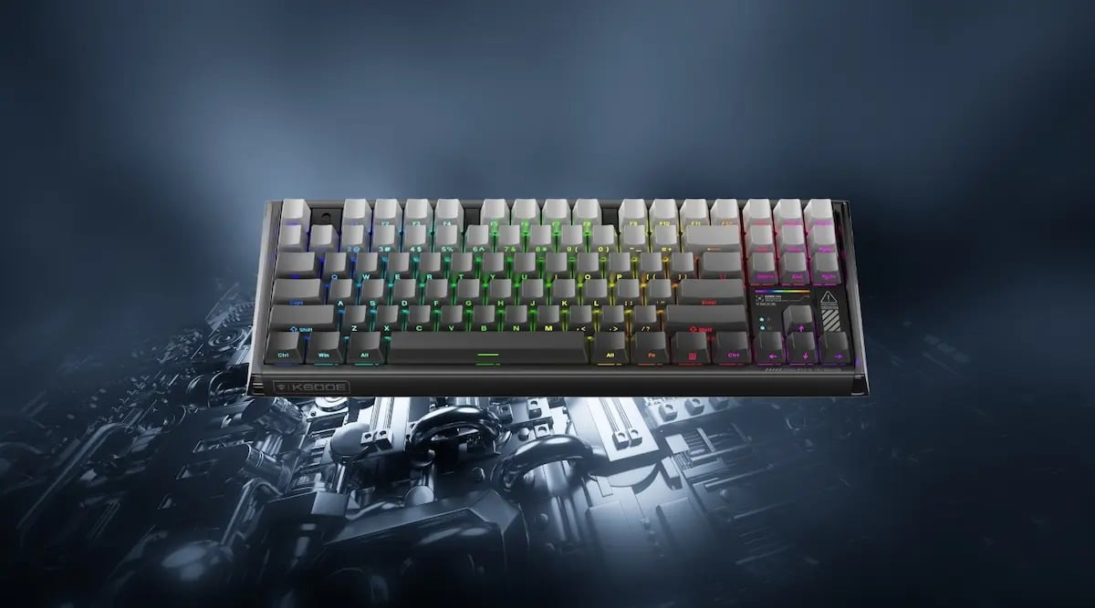 Bàn phím cơ Machenike K600E-B87W Tri-mode RGB