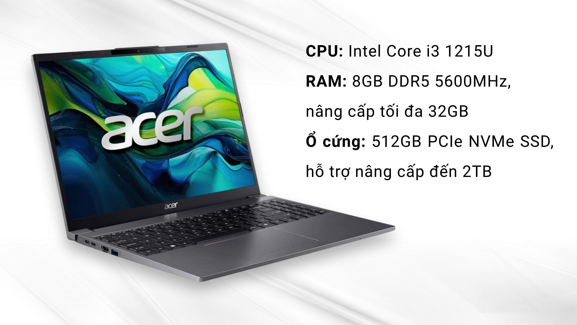 Acer Aspire Go AG15-51P-3151 - Hiệu năng ổn định, đáp ứng tốt các nhu cầu cơ bản
