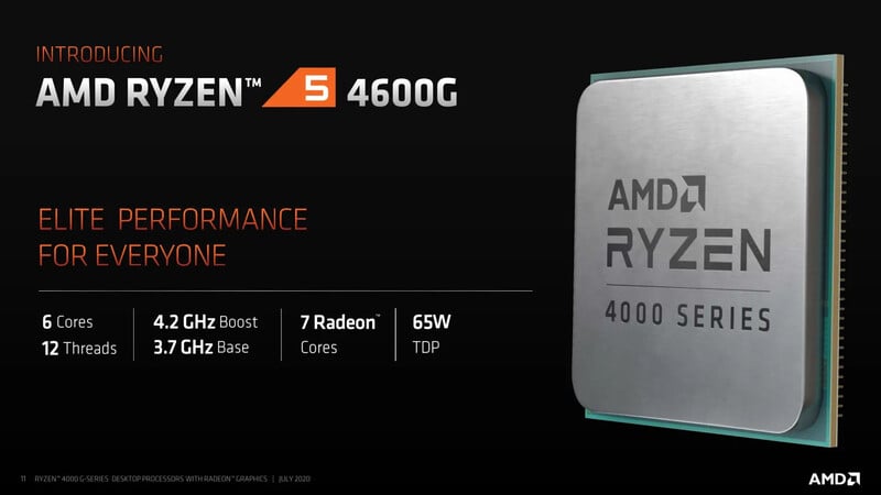 CPU AMD Ryzen 5 4600G