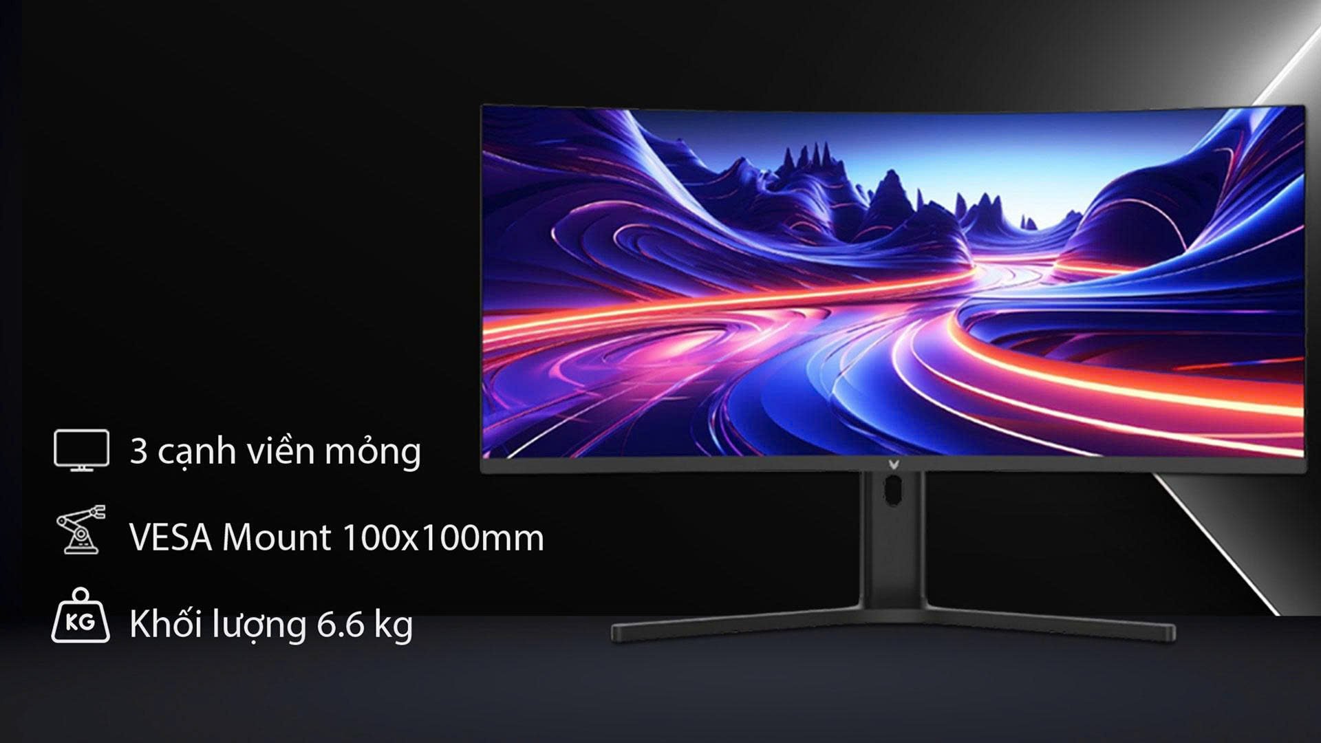 Màn hình ULTRAWIDE Gaming VSP VG3418QC - Thiết kế đẹp mắt