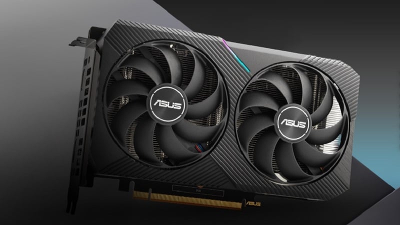 ASUS Dual Radeon™ RX 6500 XT OC Edition với xung nhịp tăng cường lên đến 2820 MHz