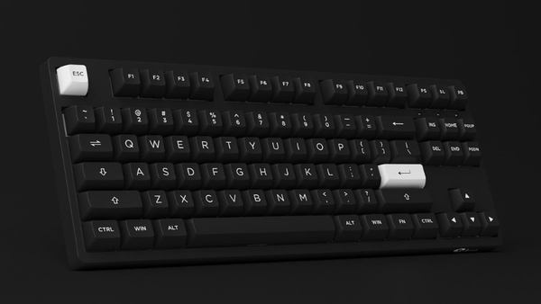 Bàn phím AKKO 3087 RF White on Black với thiết kế TKL 87 phím