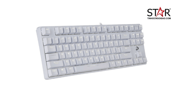 Dare-U EK87 V2 White được thiết kế với tông màu trắng
