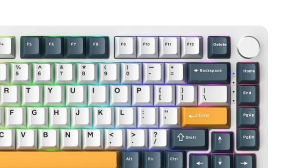 Bàn phím cơ Machenike K600 B82W hỗ trợ kết nối đa chế độ
