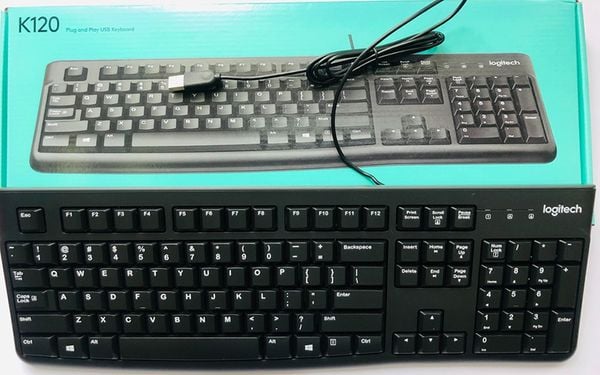 Bàn phím Logitech K120 có kết nối USB thông dụng