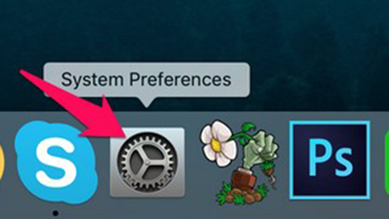 Mở System Preferences