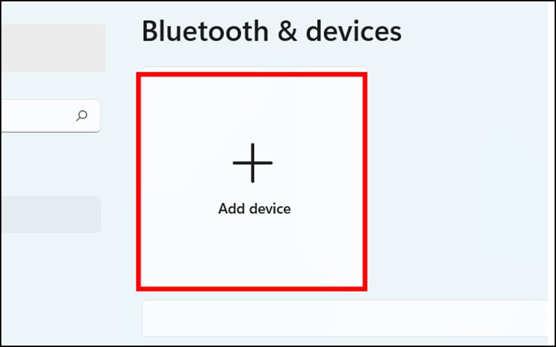 Chọn mục Bluetooth & other devices