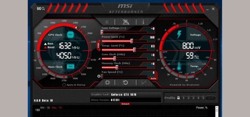 Kiểm tra CPU và GPU bằng phần mềm MSI Afterburner