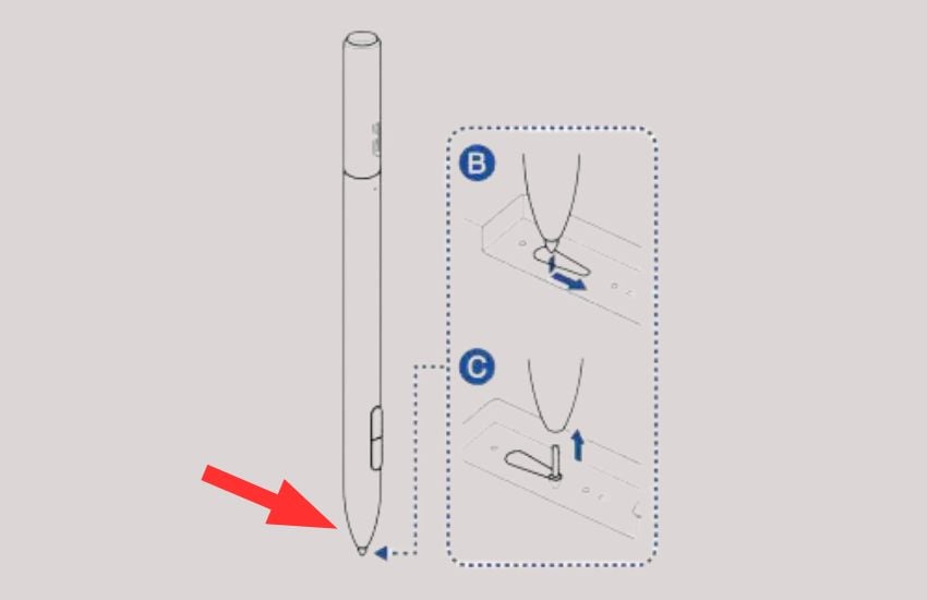 Cách thay đầu bút của ASUS Pen