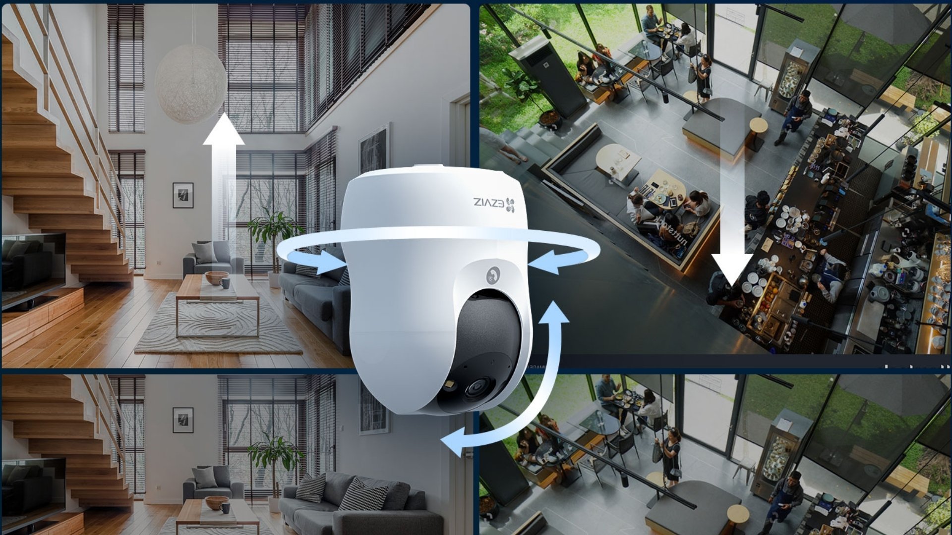 Camera WiFi 360 Độ 8MP EZVIZ C6N G1 - Quan sát 360 độ