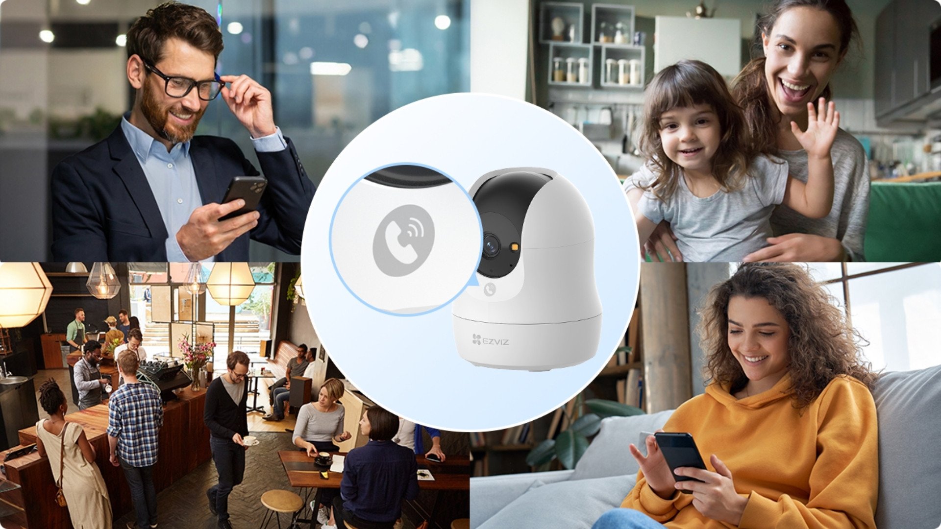 Camera WiFi 360 Độ 8MP EZVIZ C6N G1 - Đàm thoại hai chiều